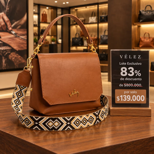 Bolso Carriel en Cuero Premium - 83% De Descuento